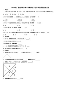 2023年广东省汕尾市海丰县数学四下期末学业质量监测试题含解析