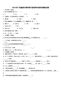 2023年广东省韶关市数学四下期末教学质量检测模拟试题含解析