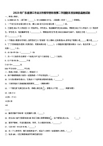 2023年广东省湛江市吴川市数学四年级第二学期期末质量跟踪监视试题含解析