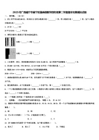 2023年广西南宁市邕宁区蒲庙镇数学四年级第二学期期末经典模拟试题含解析