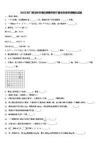 2023年广西玉林市博白县数学四下期末质量检测模拟试题含解析