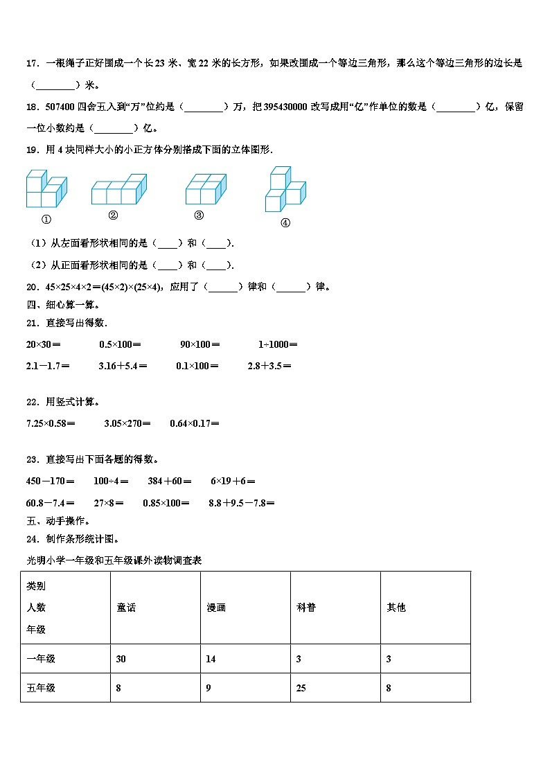 2023年广州市黄埔区数学四下期末复习检测模拟试题含解析第2页