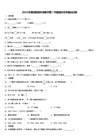 2023年建湖县四年级数学第二学期期末统考模拟试题含解析