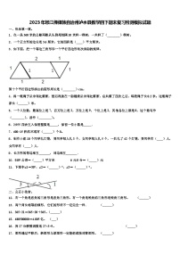 2023年怒江傈僳族自治州泸水县数学四下期末复习检测模拟试题含解析