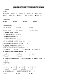 2023年新疆乌苏市数学四下期末达标检测模拟试题含解析