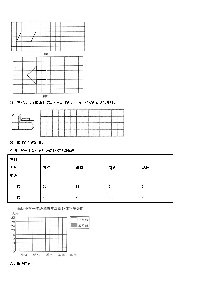 2023年果洛藏族自治州玛沁县数学四年级第二学期期末统考模拟试题含解析03