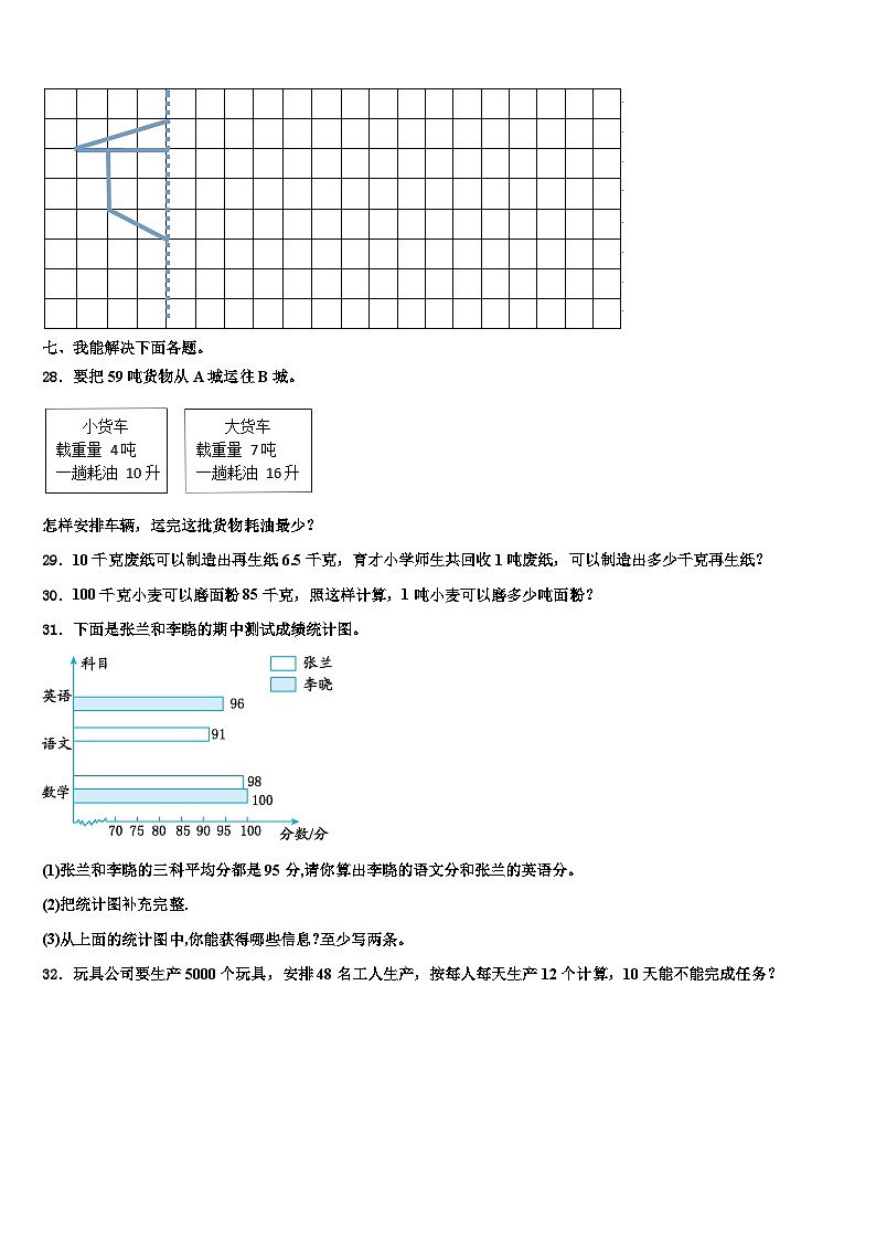 2023年永定县四年级数学第二学期期末经典试题含解析03