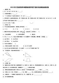 2023年江苏省常州市戚墅堰区数学四下期末质量跟踪监视试题含解析