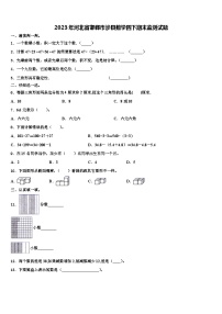 2023年河北省邯郸市涉县数学四下期末监测试题含解析