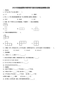 2023年河南省漯河市数学四下期末质量跟踪监视模拟试题含解析