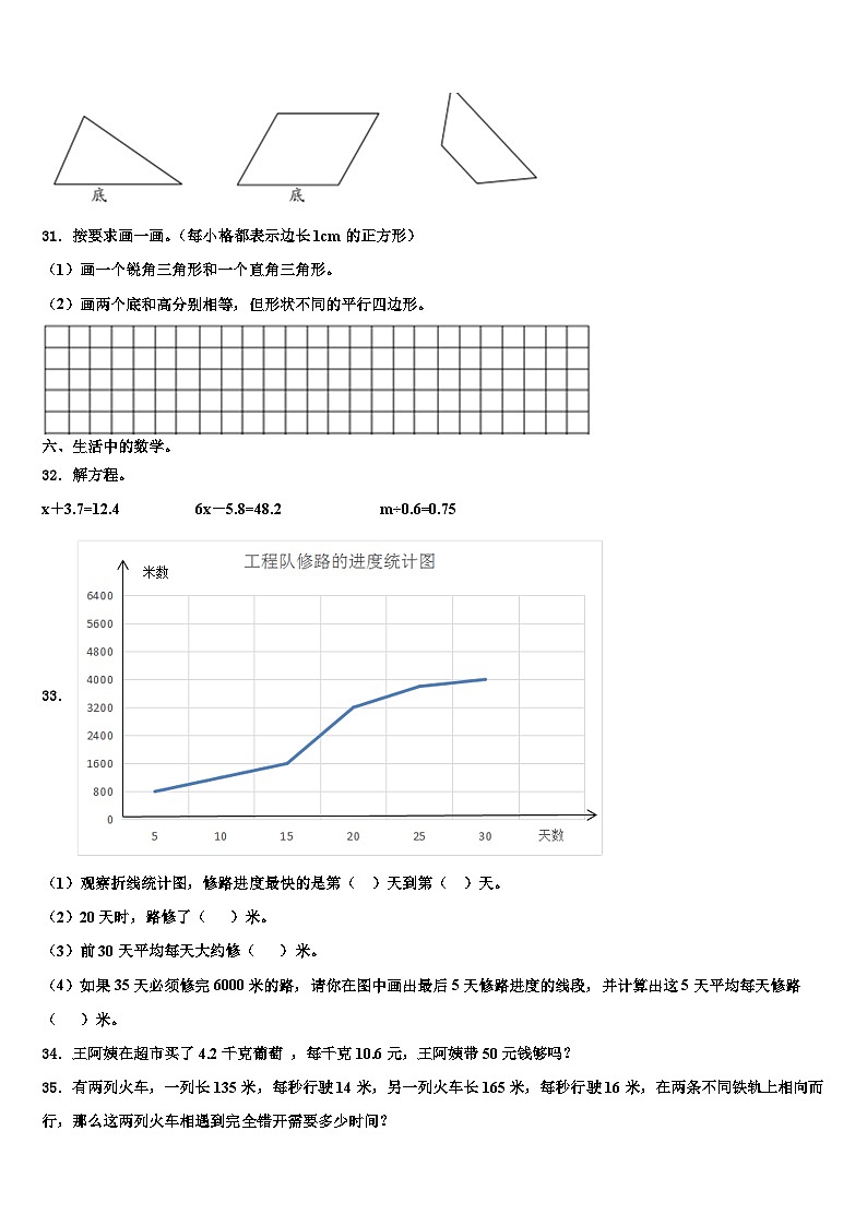 2023年河南省商丘市睢县育才九年一贯制学校数学四年级第二学期期末质量检测试题含解析第3页