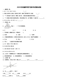 2023年河南数学四下期末考试模拟试题含解析