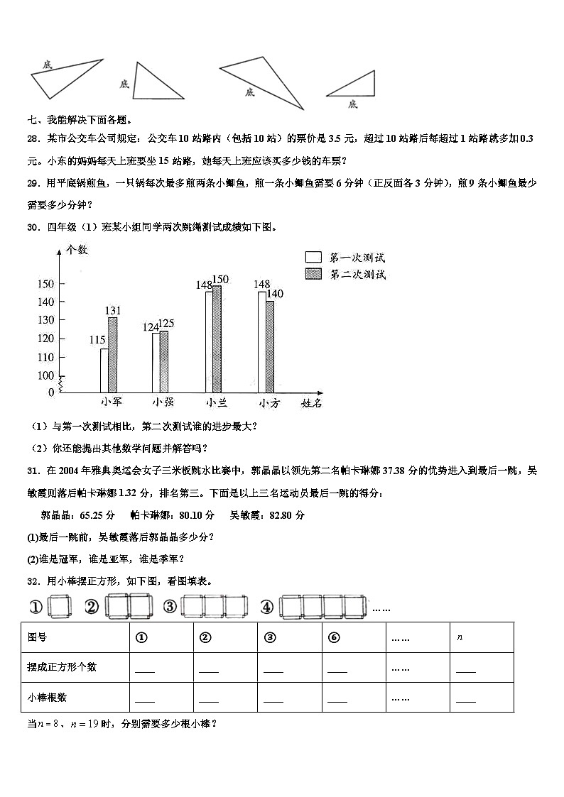 2023年河南省焦作市武陟县数学四下期末经典模拟试题含解析第3页