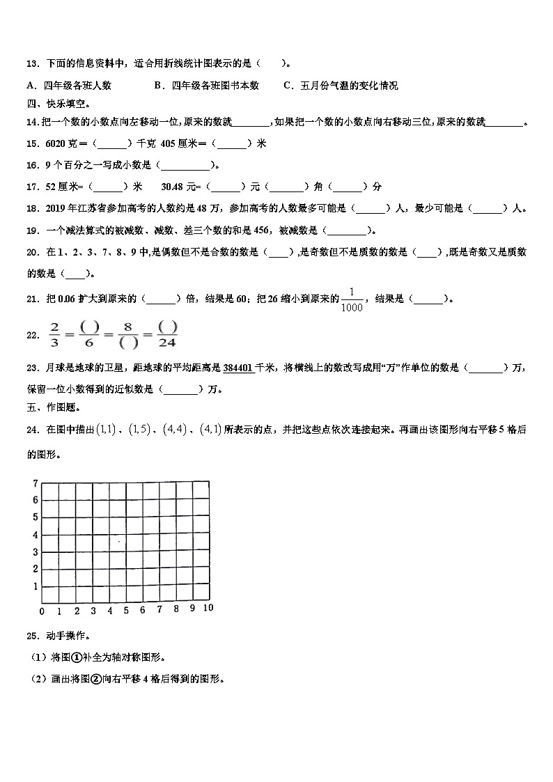 2023年海拉尔区数学四下期末质量跟踪监视试题含解析第2页