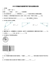 2023年海南省屯昌县数学四下期末监测模拟试题含解析