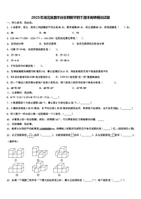 2023年湖北宜昌市远安县数学四下期末调研模拟试题含解析