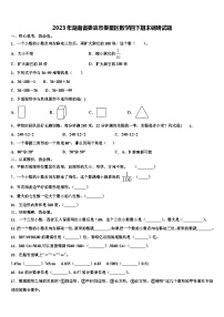 2023年湖南省娄底市娄星区数学四下期末调研试题含解析