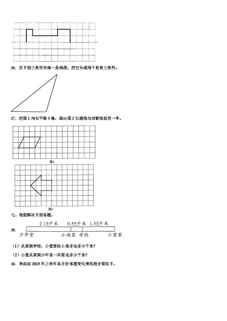2023年湖南省娄底市双峰县数学四下期末统考试题含解析03