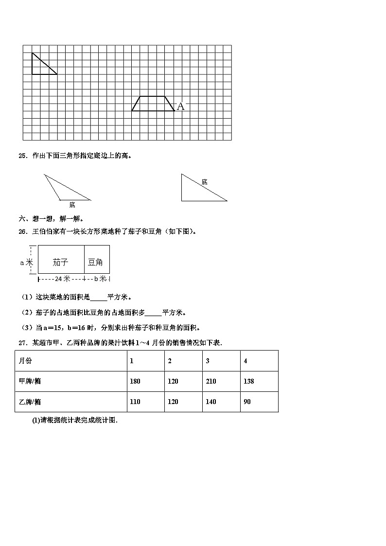 2023年益阳市数学四年级第二学期期末监测模拟试题含解析第3页