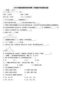 2023年磐安县数学四年级第二学期期末考试模拟试题含解析