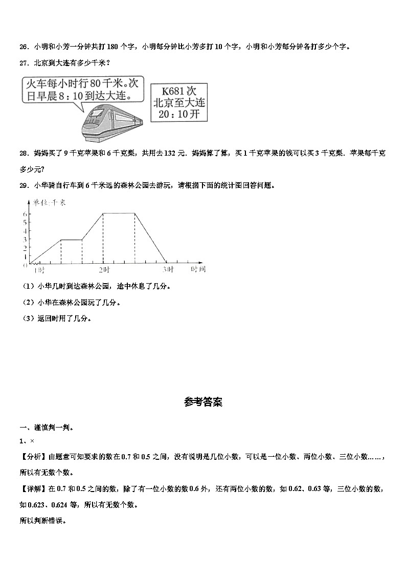 2023年穆棱市数学四下期末复习检测试题含解析03