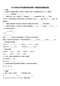 2023年荆门市沙洋县数学四年级第二学期期末检测模拟试题含解析