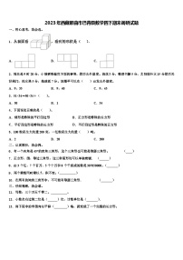 2023年西藏那曲市巴青县数学四下期末调研试题含解析