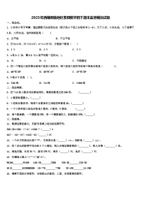 2023年西藏那曲地区索县数学四下期末监测模拟试题含解析