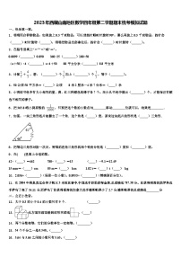 2023年西藏山南地区数学四年级第二学期期末统考模拟试题含解析