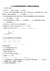 2023年西林县四年级数学第二学期期末统考模拟试题含解析