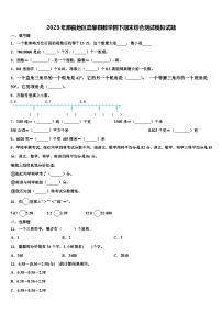 2023年那曲地区嘉黎县数学四下期末综合测试模拟试题含解析