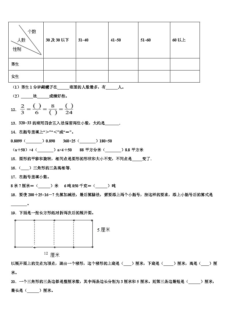 2023年长治市数学四下期末质量跟踪监视模拟试题含解析第2页