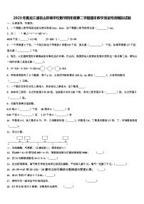 2023年黑龙江省名山农场学校数学四年级第二学期期末教学质量检测模拟试题含解析