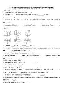 2023年黔东南南苗族侗族自治州台江县数学四下期末统考模拟试题含解析