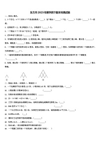 东方市2023年数学四下期末经典试题含解析