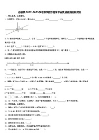 丹寨县2022-2023学年数学四下期末学业质量监测模拟试题含解析