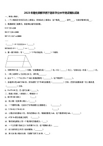 2023年隆化县数学四下期末学业水平测试模拟试题含解析