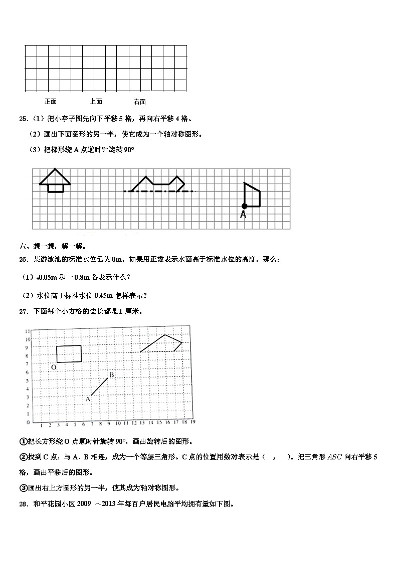 2023年长顺县四年级数学第二学期期末学业水平测试试题含解析03