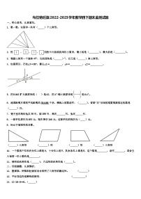 乌拉特后旗2022-2023学年数学四下期末监测试题含解析