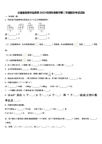 云南省昭通市盐津县2023年四年级数学第二学期期末考试试题含解析