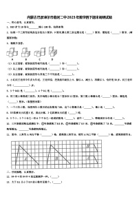 内蒙古巴彦淖尔市临河二中2023年数学四下期末调研试题含解析