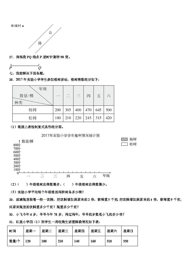 内蒙古赤峰市林西县2023年数学四下期末调研试题含解析第3页
