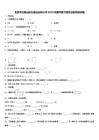 北京市石景山区石景山实验小学2023年数学四下期末达标检测试题含解析