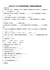 卢氏县2022-2023学年数学四年级第二学期期末经典模拟试题含解析