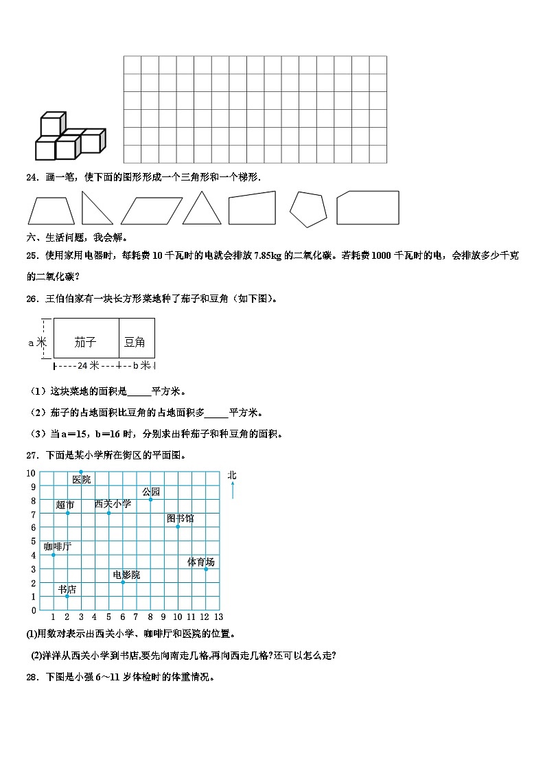 合江县2023年四年级数学第二学期期末复习检测模拟试题含解析03