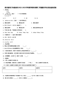 四川省内江市威远县2022-2023学年数学四年级第二学期期末学业质量监测试题含解析