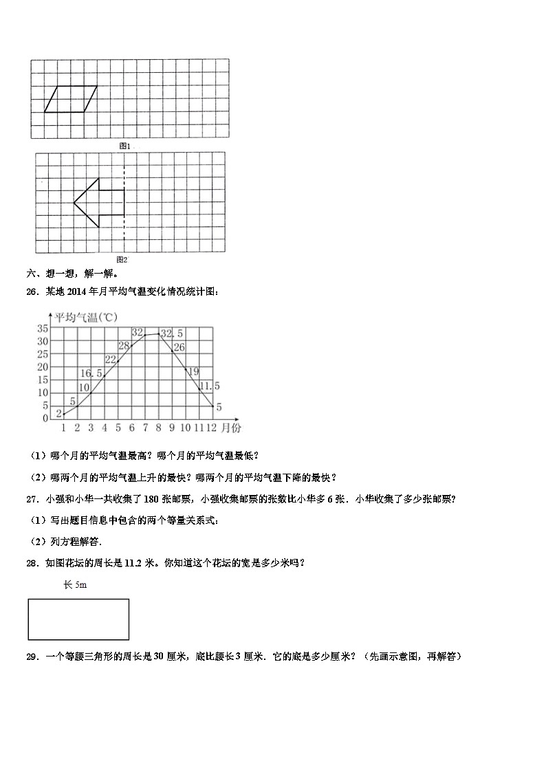 四川绵阳市涪城区2022-2023学年数学四下期末调研试题含解析03