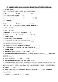 四川省成都市彭州市2022-2023学年数学四下期末教学质量检测模拟试题含解析