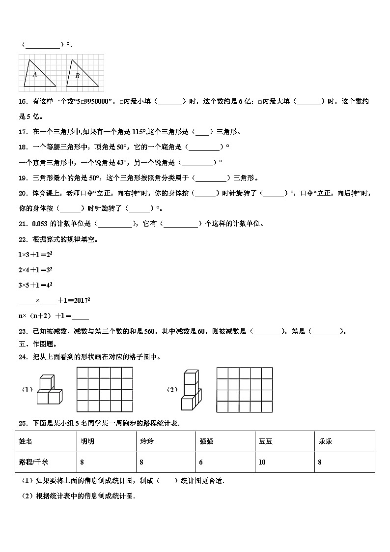 四川省德阳市什邡市2023年数学四年级第二学期期末调研模拟试题含解析第2页