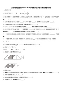 大化瑶族自治县2022-2023学年数学四下期末考试模拟试题含解析